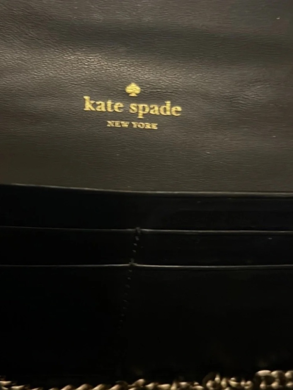 Kate Spade Black Glitter Wallet - Picture 4 of 7